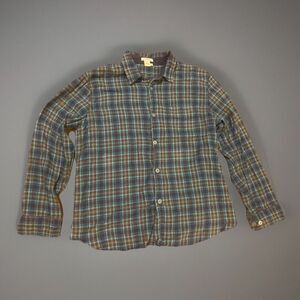 Carbon 2 Cobolt Men's‎ Plaid Blue Brown Shirt Large